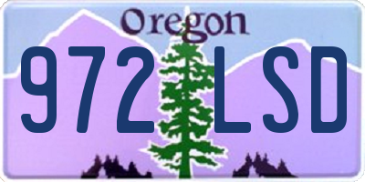 OR license plate 972LSD