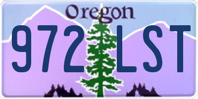 OR license plate 972LST