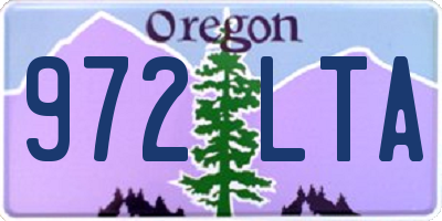 OR license plate 972LTA