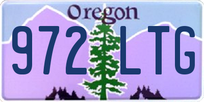 OR license plate 972LTG