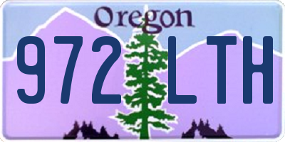 OR license plate 972LTH