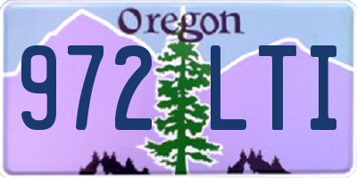 OR license plate 972LTI