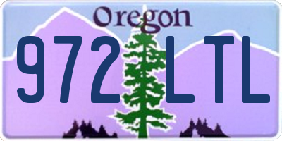 OR license plate 972LTL