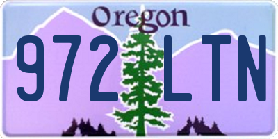 OR license plate 972LTN