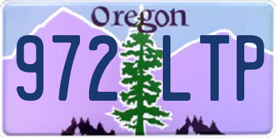 OR license plate 972LTP