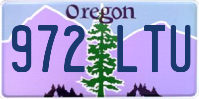 OR license plate 972LTU