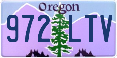 OR license plate 972LTV