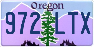 OR license plate 972LTX