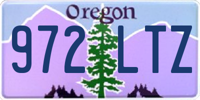 OR license plate 972LTZ