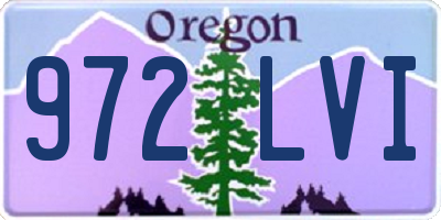 OR license plate 972LVI