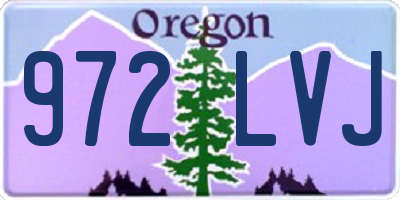 OR license plate 972LVJ