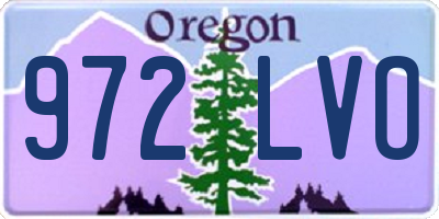 OR license plate 972LVO