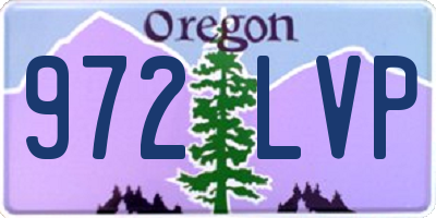 OR license plate 972LVP