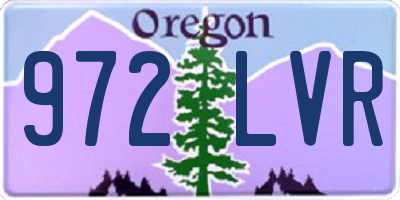 OR license plate 972LVR