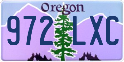 OR license plate 972LXC