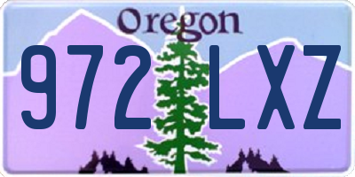 OR license plate 972LXZ