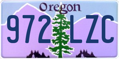 OR license plate 972LZC