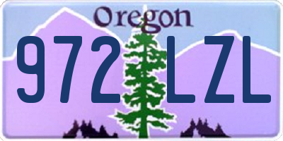 OR license plate 972LZL