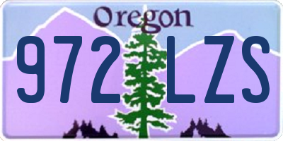 OR license plate 972LZS
