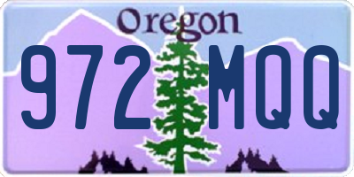 OR license plate 972MQQ