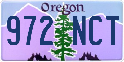 OR license plate 972NCT