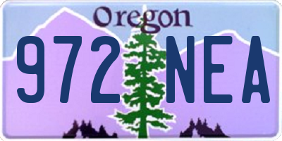 OR license plate 972NEA