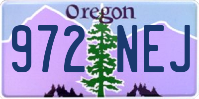 OR license plate 972NEJ