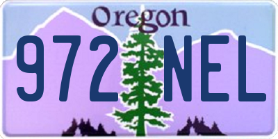 OR license plate 972NEL