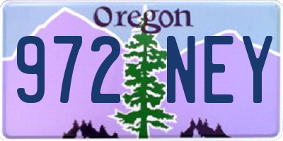 OR license plate 972NEY
