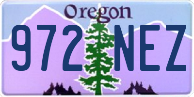 OR license plate 972NEZ