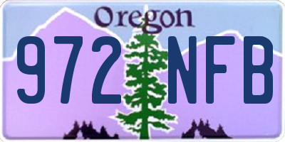 OR license plate 972NFB