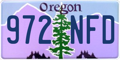 OR license plate 972NFD