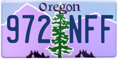 OR license plate 972NFF