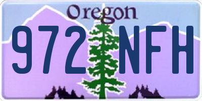 OR license plate 972NFH