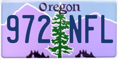 OR license plate 972NFL