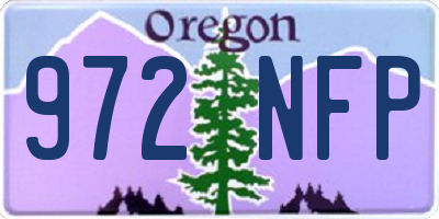 OR license plate 972NFP