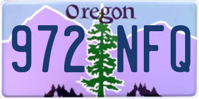 OR license plate 972NFQ