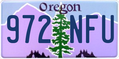 OR license plate 972NFU