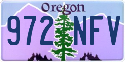 OR license plate 972NFV