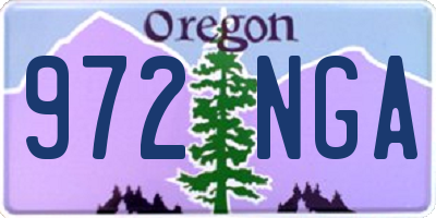 OR license plate 972NGA