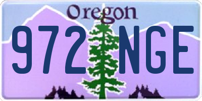 OR license plate 972NGE