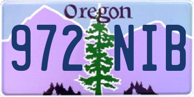 OR license plate 972NIB