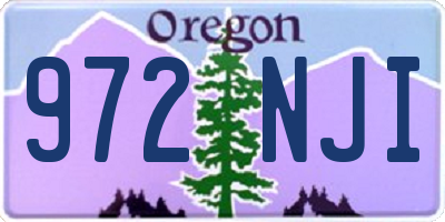 OR license plate 972NJI