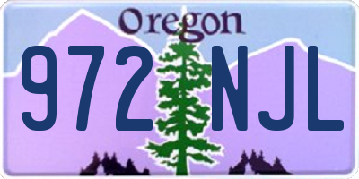 OR license plate 972NJL