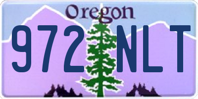 OR license plate 972NLT