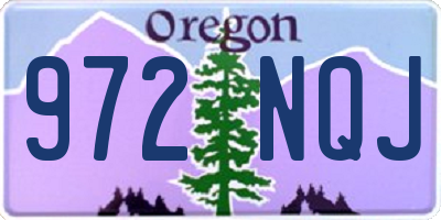 OR license plate 972NQJ