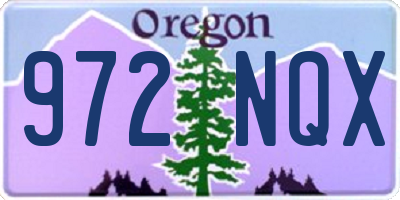 OR license plate 972NQX