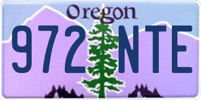 OR license plate 972NTE