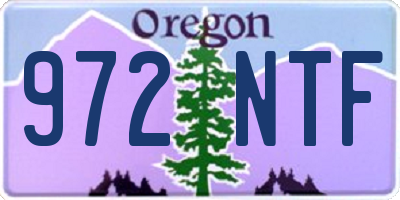 OR license plate 972NTF