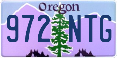 OR license plate 972NTG